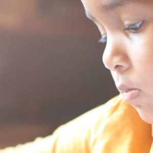 Child doing English